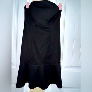 Theory Black Strapless Mini Dress